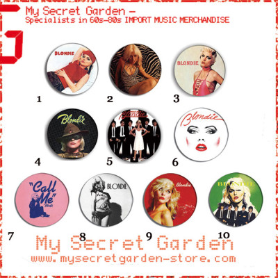 Blondie - Call Me, Sunday Girl Pinback Button Badge Set ( or Hair Ties / 4.4 cm Badge / Magnet / Keychain Set )